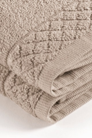 2 asciugamani in cotone pettinato Eden - Taupe