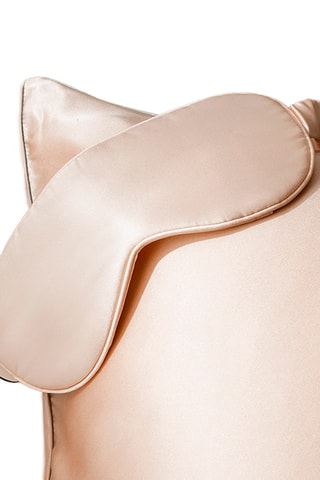 Mascherina da notte in seta Aïleen - Beige