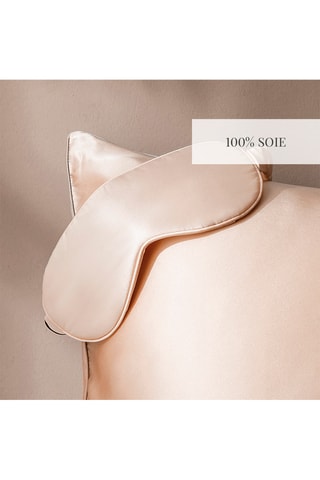 Mascherina da notte in seta Aïleen - Beige