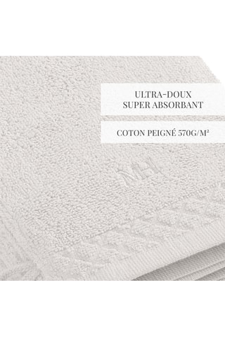 4 guanti da bagno Eden - Bianco