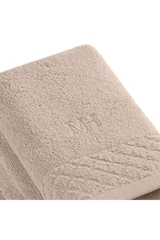 4 asciugamani ospite Eden - Taupe - 30 x 30 cm