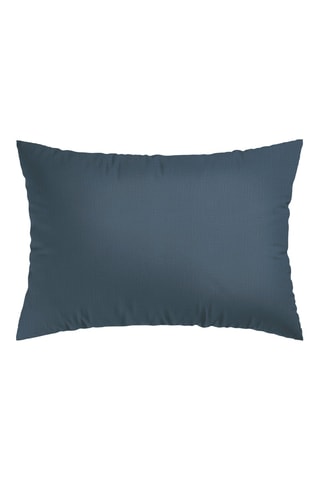 2 federe in garza di cotone 85 fili/cm²  - Blu