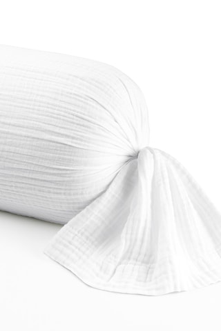 Federa cuscino alla francese in garza di cotone 85 fili/cm² - Bianco