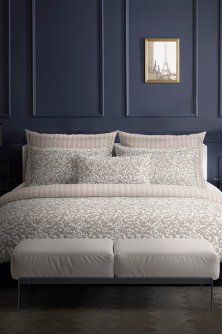 2 federe in raso di cotone 80 fili/cm² Esprit Damas - Taupe