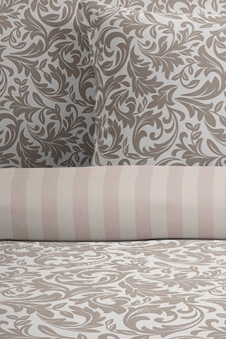 2 federe in raso di cotone 80 fili/cm² Esprit Damas - Taupe