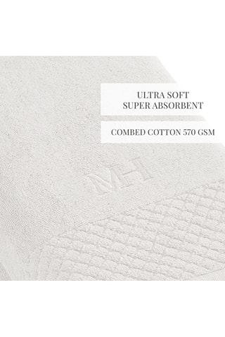 2 asciugamani Eden - Bianco - 70 x 140 cm