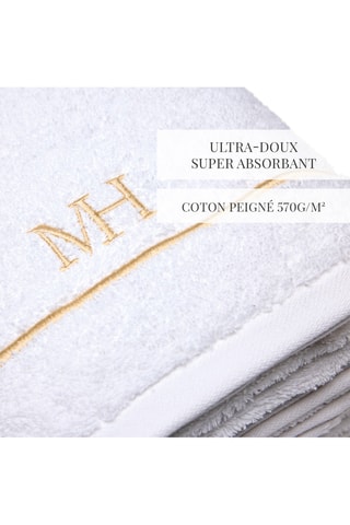 2 asciugamani Eden - Bianco - 50 x 100 cm