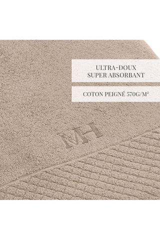 Telo bagno Eden - Taupe - 100 x 150 cm