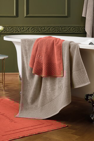 Telo bagno Eden - Terracotta - 100 x 150 cm