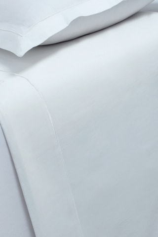 Lenzuolo sopra in raso di cotone 80 fili/cm²  - Bianco