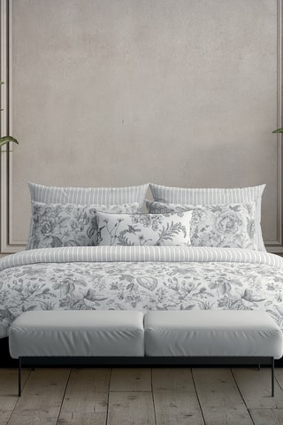 Lenzuolo sopra in raso di cotone 80 fili/cm² Louisa - Grigio