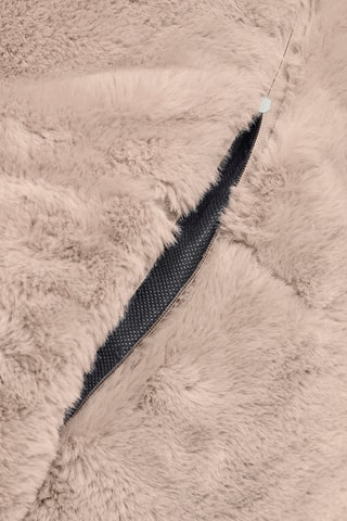 Rivestimento pouf in finta pelliccia - Beige - 130 x 80 cm