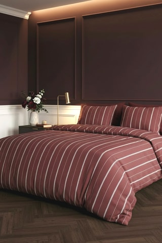 Parure copripiumino in raso di cotone 80 fili/cm² Lioré - Bordeaux