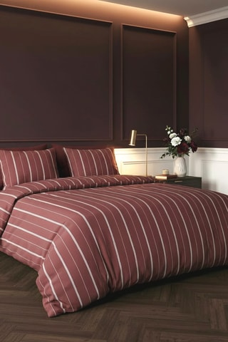 Parure copripiumino in raso di cotone 80 fili/cm² Lioré - Bordeaux