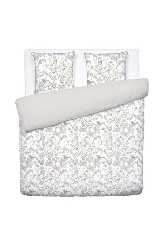 Parure copripiumino in raso di cotone 80 fili/cm²  - Taupe