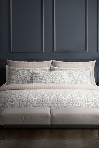 Parure copripiumino in raso di cotone 80 fili/cm² Baroque - Taupe