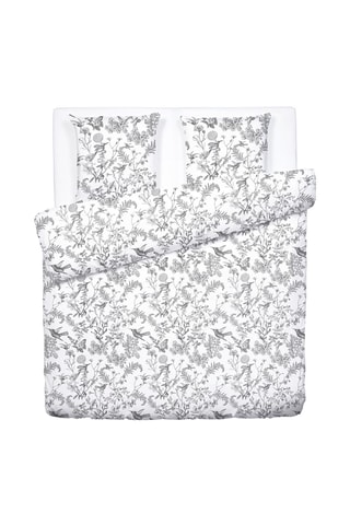 Parure copripiumino in raso di cotone 80 fili/cm² Colibri - Nero