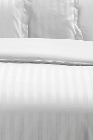 Parure copripiumino in raso di cotone 80 fili/cm² Jacquard - Bianco