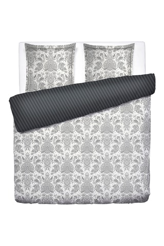 Parure copripiumino in raso di cotone 80 fili/cm² Fleur de prestige - Beige