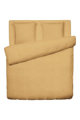 Parure copripiumino in garza di cotone 85 fili/cm² - Giallo