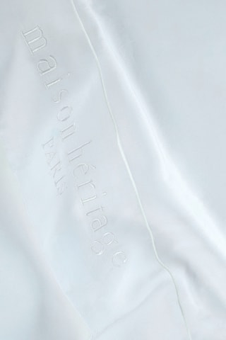 Parure lenzuola in raso di cotone 80 fili/cm²  - Bianco