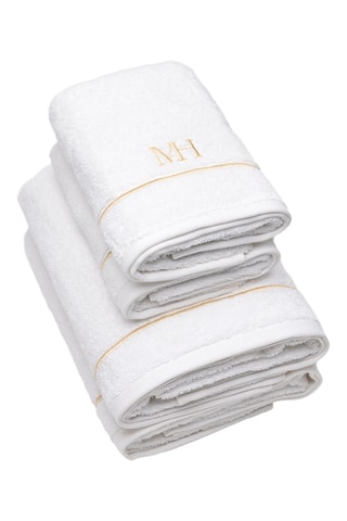 Set asciugamani e teli bagno John - Bianco - 50 x 100 cm e 70 x 140 cm