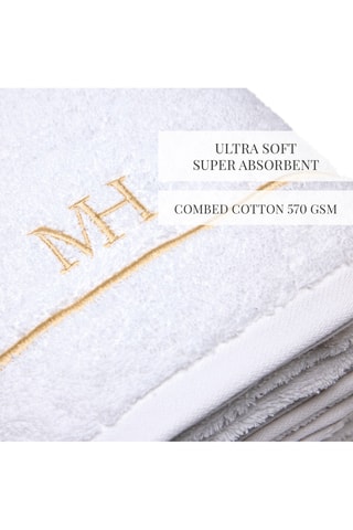 Set asciugamani e teli bagno John - Bianco - 50 x 100 cm e 70 x 140 cm