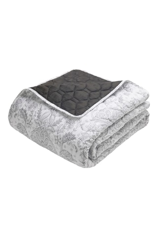 Copriletto in raso di cotone 80 fili/cm² Fleur de prestige - Beige