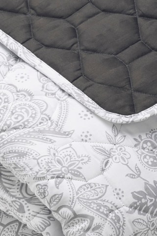 Copriletto in raso di cotone 80 fili/cm² Fleur de prestige - Beige