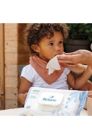 72 lingettes épaisses hypoallergéniques H2O