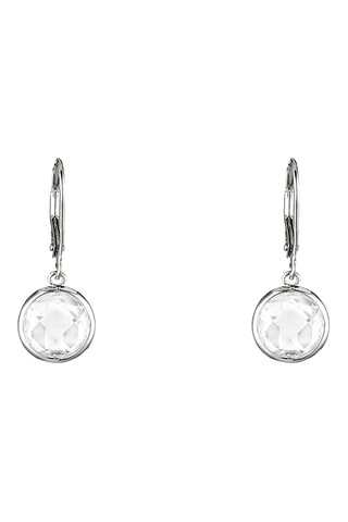 Brincos Amathia Ouro branco e topázios