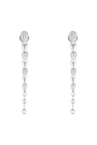 Brincos Cascade Ouro branco e diamantes