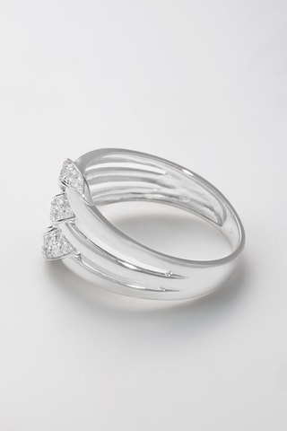 Anel Mara - Ouro branco e diamantes