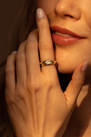 Anel Saturna Ouro amarelo