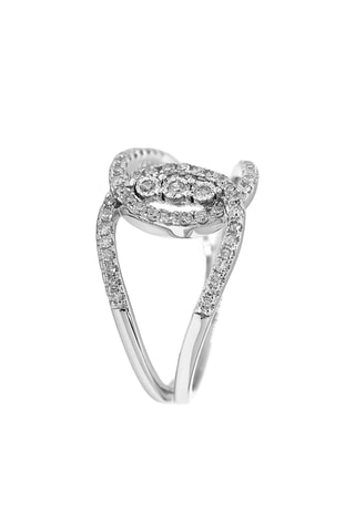 Anel Racine - Ouro branco e diamantes