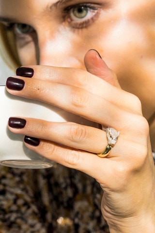 Ring Ma Panthère Geelgoud, Diamanten en Saffieren