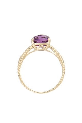 Bague Ihosy - Geelgoud en Amethist