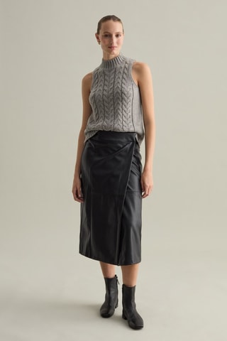 Pull sans manches - Gris chiné