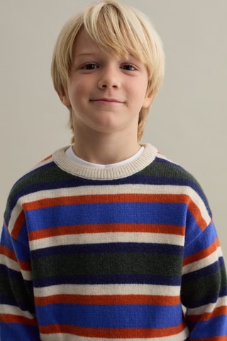 Pull - Bleu marine et écru