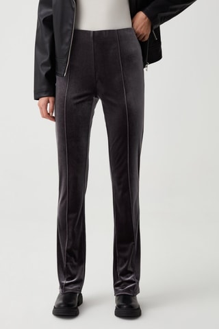 Pantalon en velours - Gris foncé