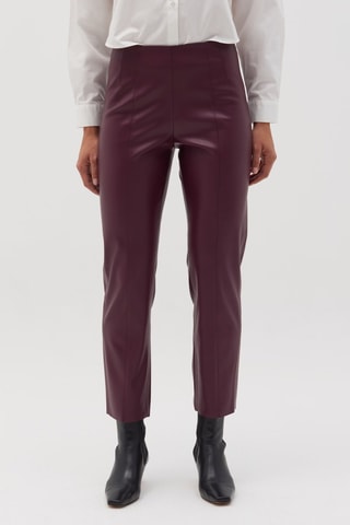 Pantalon 7/8 taille haute - Rouge