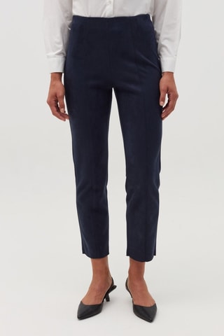 Pantalon 7/8 taille haute - Bleu marine