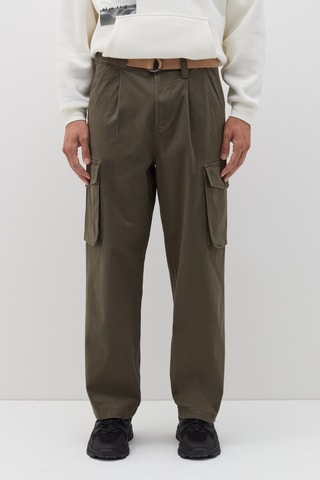 Pantalon cargo - Vert olive