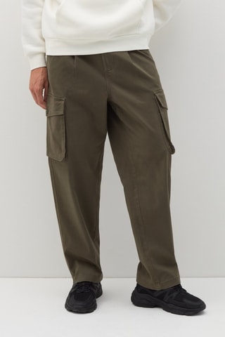 Pantalon cargo - Vert olive