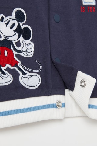 Teddy polaire en coton biologique Mickey Disney - Indigo
