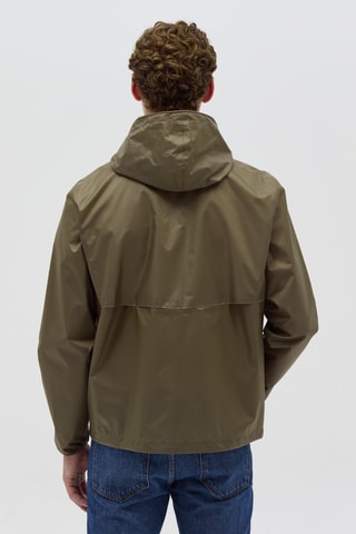 Imperméable à capuche - Vert olive
