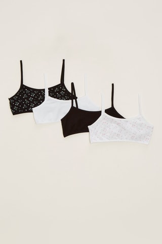 4 brassières - Noir et blanc