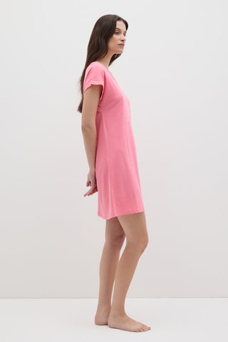 Chemise de nuit en coton biologique - Rose