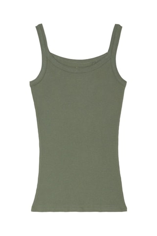 Top en coton biologique - Kaki