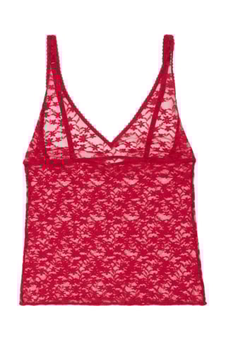 Top en dentelle - Rouge